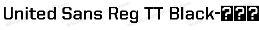 United Sans Reg TT Black字体转换